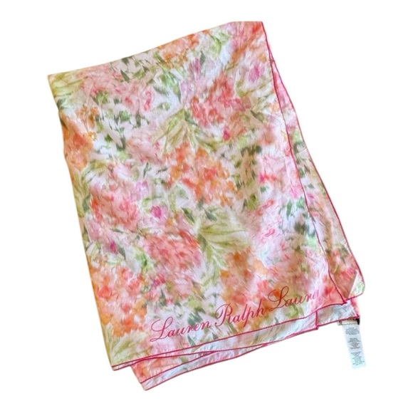 LAUREN RALPH LAUREN Tropical-Print Cotton Voile
Sarong NWT - Picture 3 of 6